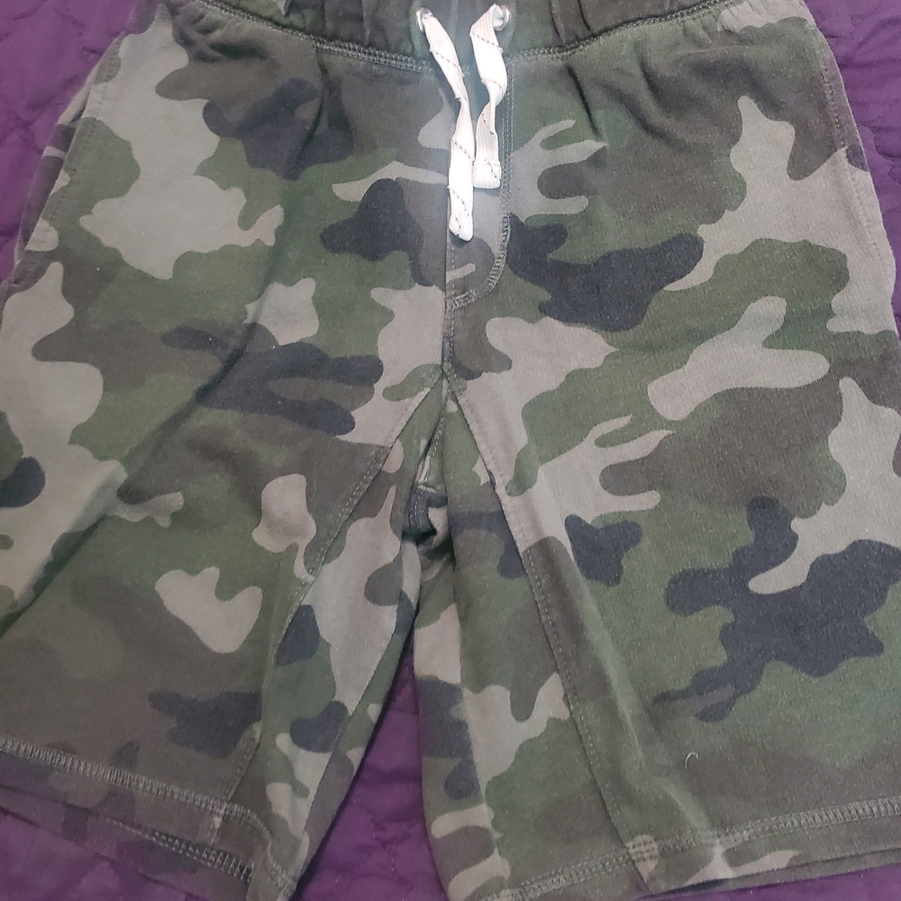 Cat & Jack Green Camo Kids Shorts